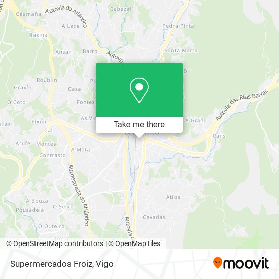 Supermercados Froiz map