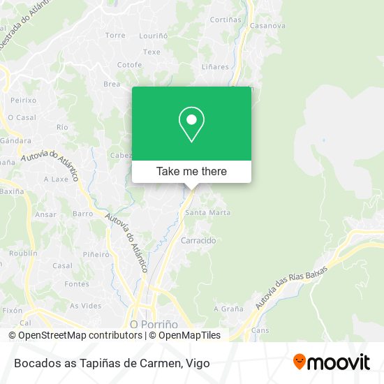 Bocados as Tapiñas de Carmen map