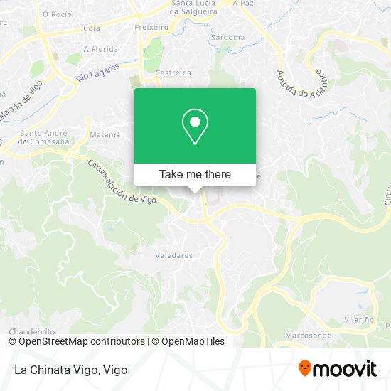 mapa La Chinata Vigo