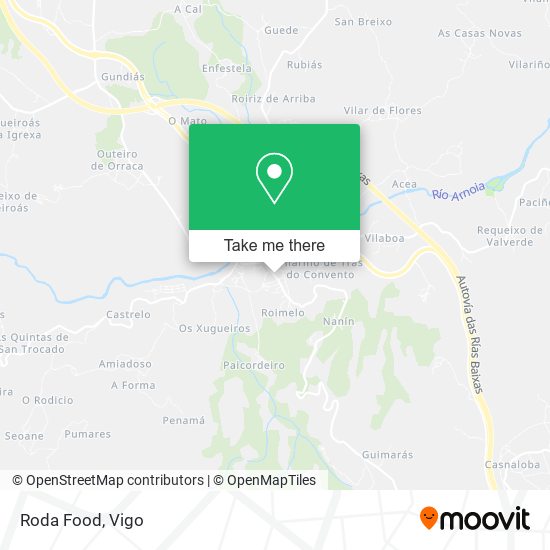 Roda Food map