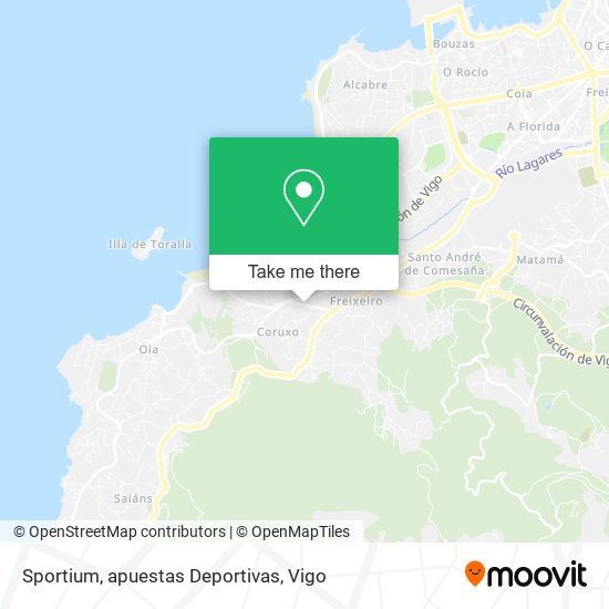 mapa Sportium, apuestas Deportivas