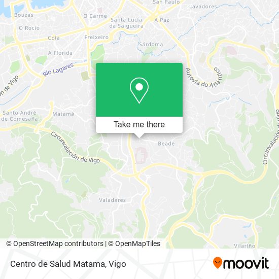 mapa Centro de Salud Matama