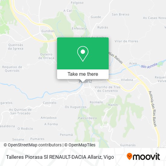 Talleres Piorasa Sl RENAULT-DACIA Allariz map