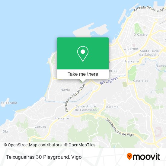 Teixugueiras 30 Playground map