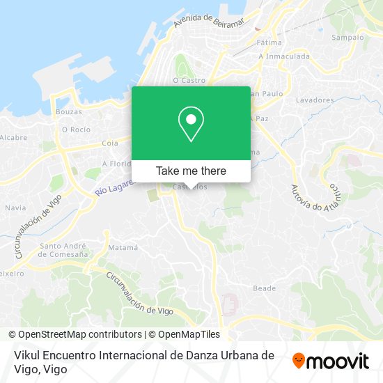 mapa Vikul Encuentro Internacional de Danza Urbana de Vigo