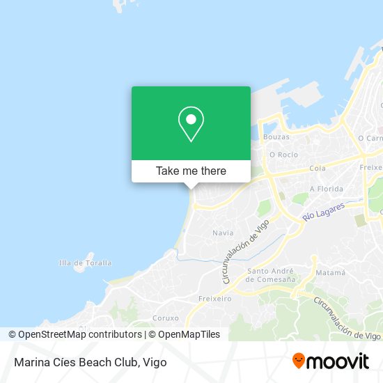 mapa Marina Cíes Beach Club