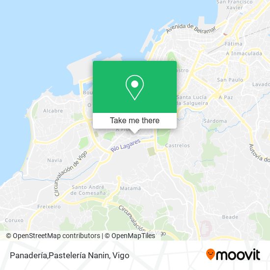 Panadería,Pastelería Nanin map