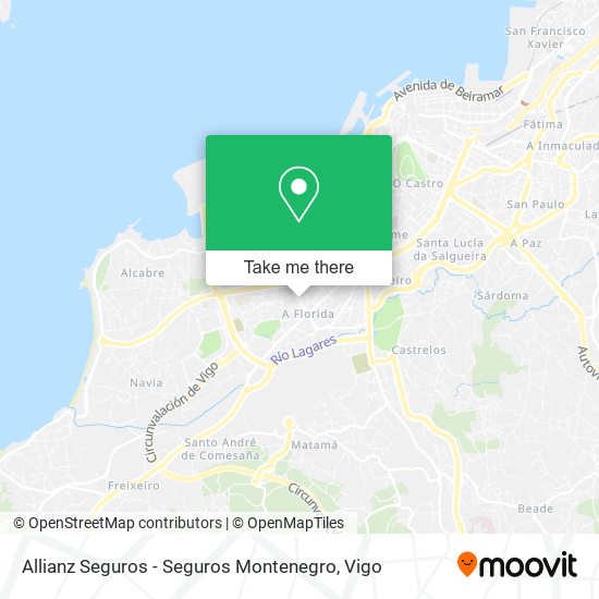 Allianz Seguros - Seguros Montenegro map