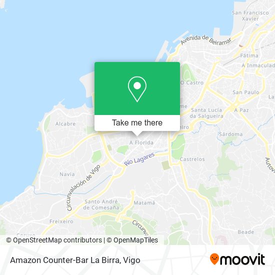 mapa Amazon Counter-Bar La Birra