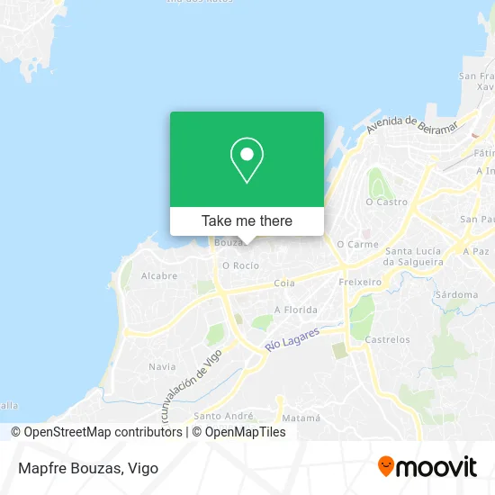 Mapfre Bouzas map
