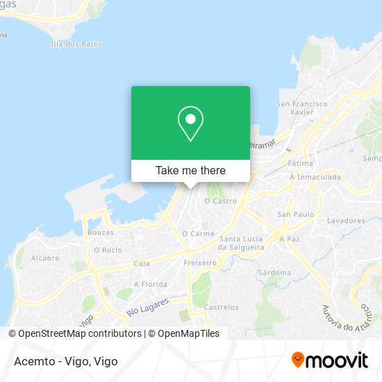 Acemto - Vigo map