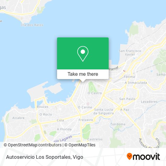 Autoservicio Los Soportales map