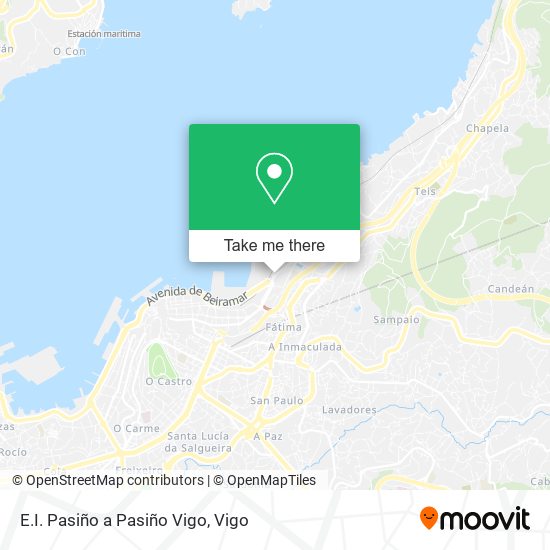 E.I. Pasiño a Pasiño Vigo map