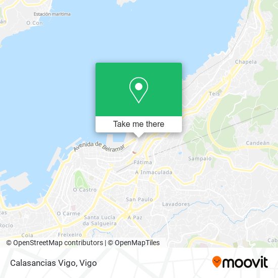 Calasancias Vigo map