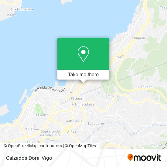 Calzados Dora map