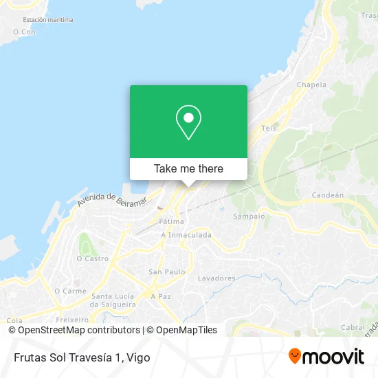 Frutas Sol Travesía 1 map