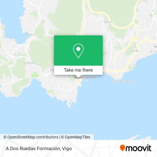 A Dos Ruedas Formación map