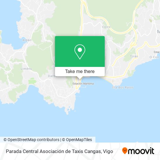 Parada Central Asociación de Taxis Cangas map