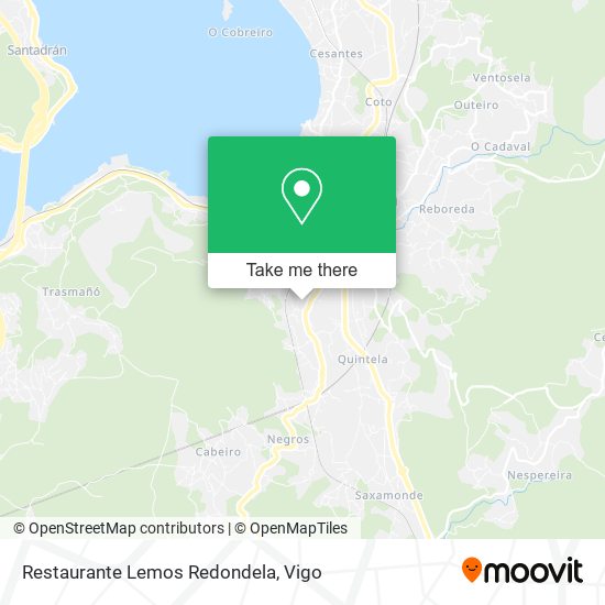 mapa Restaurante Lemos Redondela
