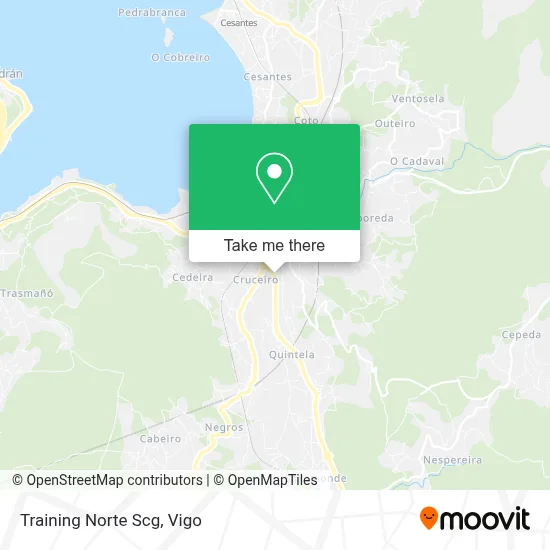 Training Norte Scg map