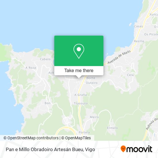 Pan e Millo Obradoiro Artesán Bueu map
