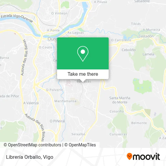Librería Orballo map