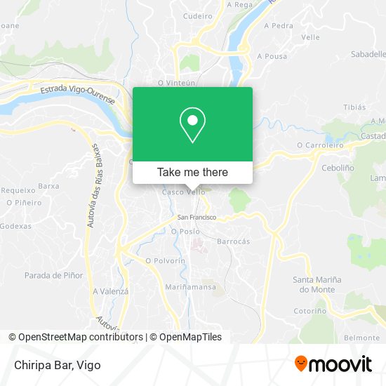 Chiripa Bar map