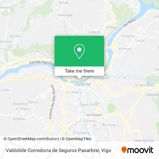 Valdolide Corredoria de Seguros Pasarbrei map