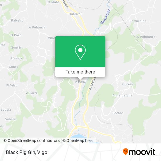 Black Pig Gin map