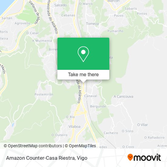 Amazon Counter-Casa Riestra map