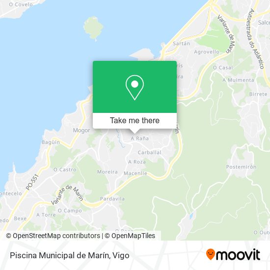 Piscina Municipal de Marín map