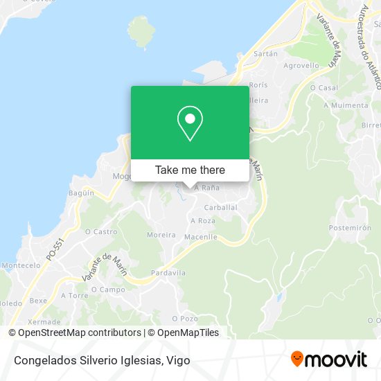 Congelados Silverio Iglesias map