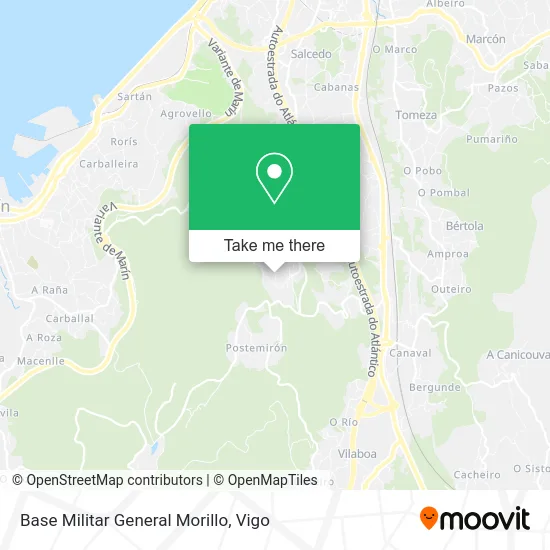 Base Militar General Morillo map