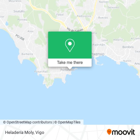 Heladería Moly map