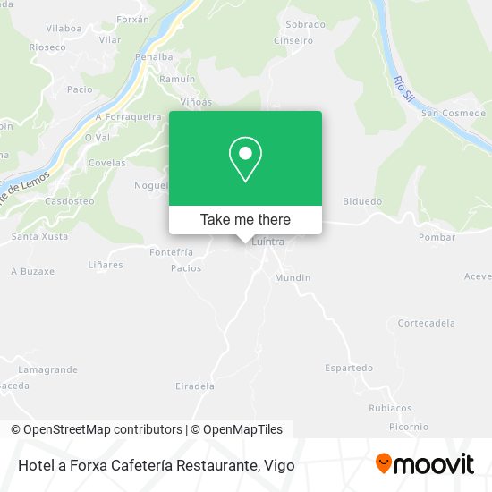 Hotel a Forxa Cafetería Restaurante map