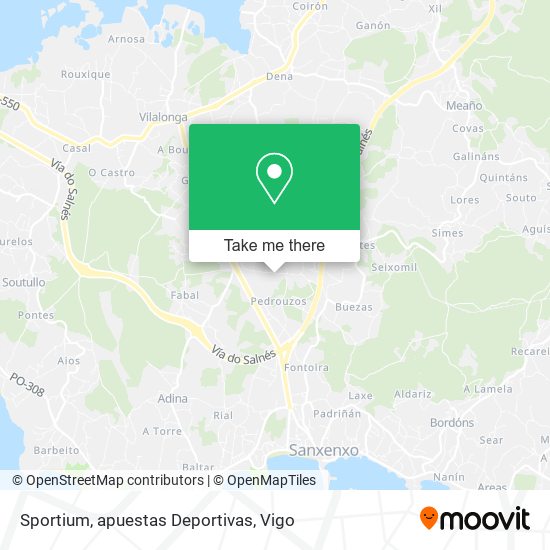 mapa Sportium, apuestas Deportivas