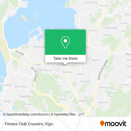 Fitness Club Cruceiro map