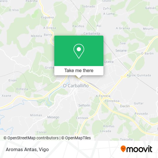 Aromas Antas map