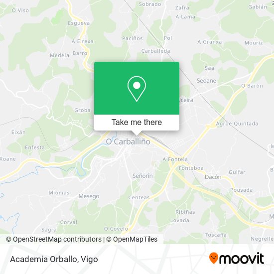 Academia Orballo map