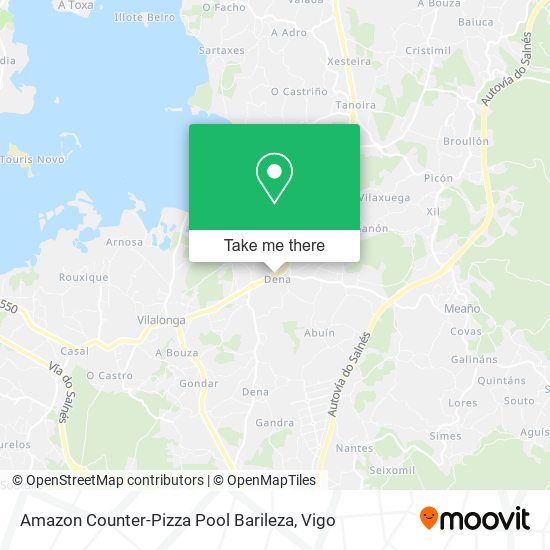 mapa Amazon Counter-Pizza Pool Barileza