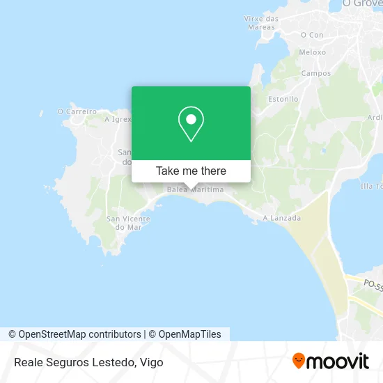 Reale Seguros Lestedo map