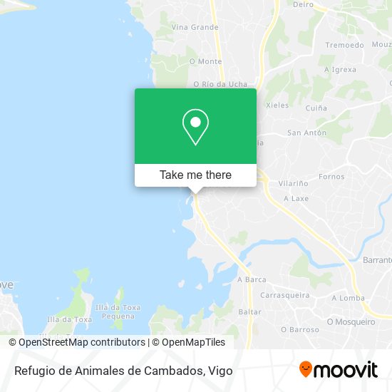 Refugio de Animales de Cambados map