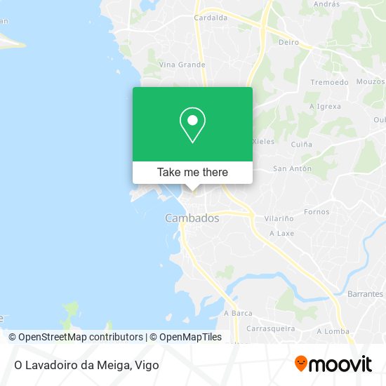 O Lavadoiro da Meiga map