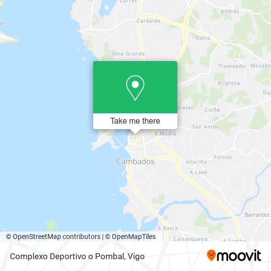 Complexo Deportivo o Pombal map