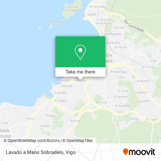 mapa Lavado a Mano Sobradelo