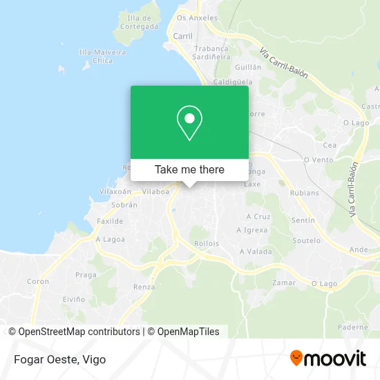 Fogar Oeste map