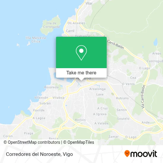 Corredores del Noroeste map