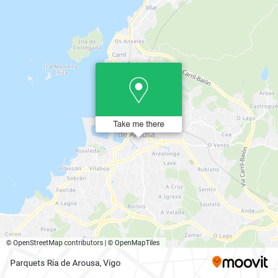 mapa Parquets Ria de Arousa