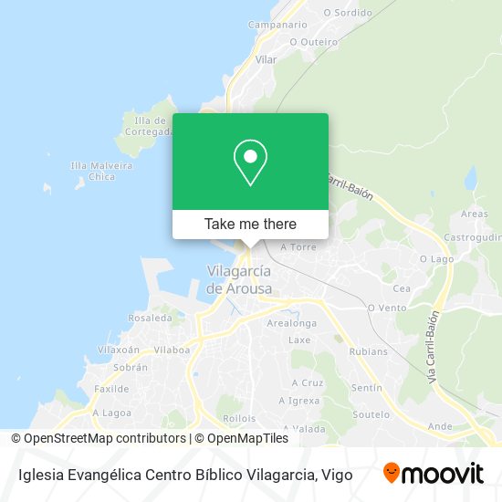 mapa Iglesia Evangélica Centro Bíblico Vilagarcia