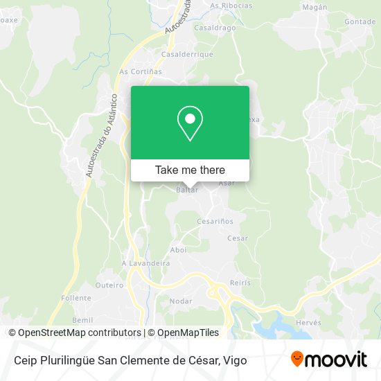 Ceip Plurilingüe San Clemente de César map